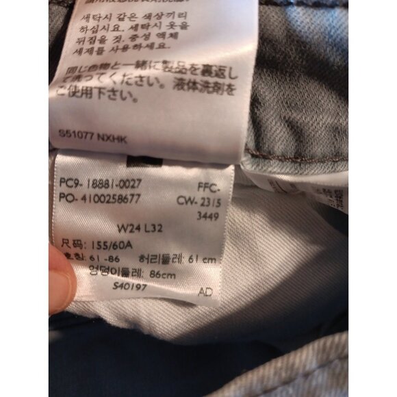 Levis 711 Skinny Jeans Womens 24 Gray Denim Stretch Medium Wash Mid Rise NWT $54 - Picture 7 of 8